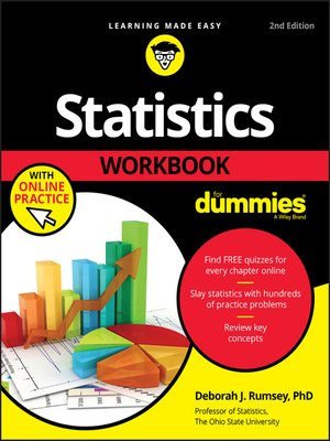 cover image of Statistics Workbook For Dummies with Online Practice